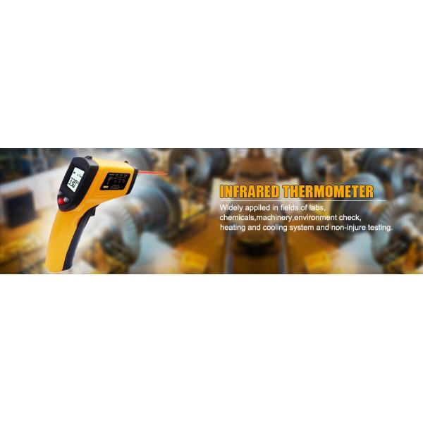 GM320 Non Contact Portable -50°C to 380°C Industrial Digital Infrared Thermometer Orange+Black
