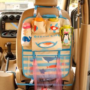 China Oxford PVC Car Seat Back Storage Bag Organizer For Travel on sale