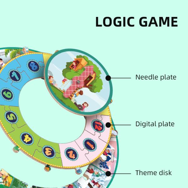 Large Pieces Round Jigsaw Puzzles Biological Learning About Nature Change