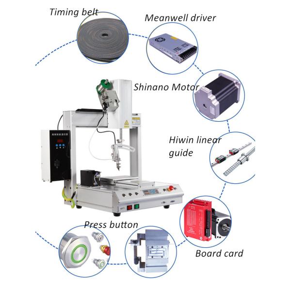 High Precision 360° Constant Control System Soldering Machine 4 Axis Robotic Soldering Machine