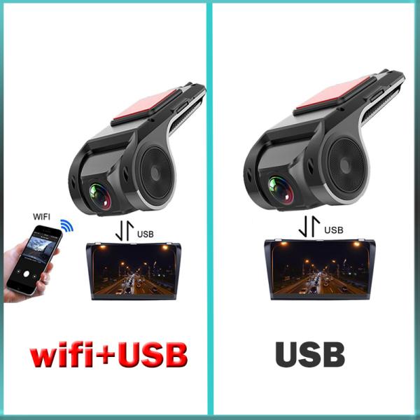 USB Car Dash Cam HD 1080P 170° Wide Angle Recorder Front ADAS Android DVR Night Version