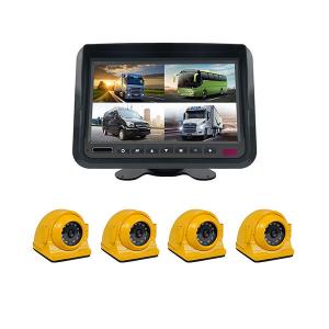 China 130 Degree Car Reverse Truck Rear View Camera System With Quad View Monitor wholesale