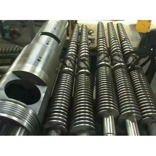 65/132 Conical Twin Screw Barrel For PVC Pipe Profile WPC Spc Pipe