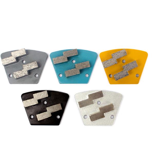 Trapezoidal Concrete Grinding Disc 10mm Grit 100 With Quadrilateral Cutter Head
