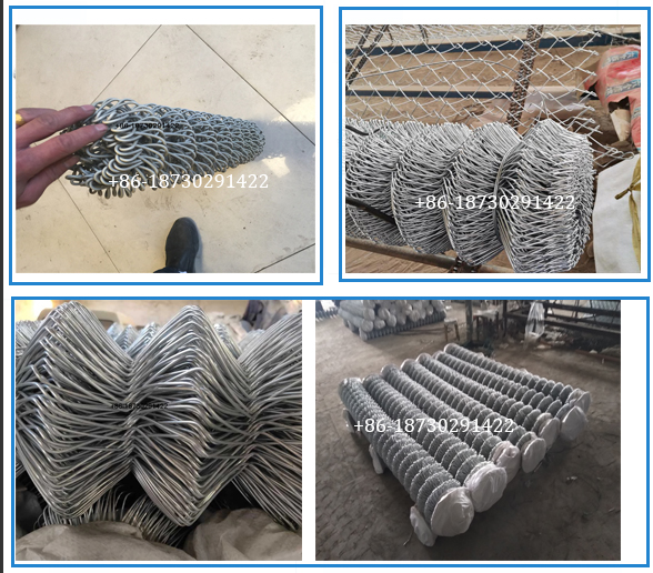 hot dipped galvanized 2.2mm x 25mm opening chain link fence roll mesh
