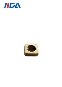China IATF 16949 Lead Free square Copper Bolt Nut M3 Coupling Nut 1.5mm×4.6mm wholesale