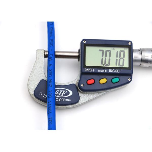 SFTP cat6 0.58mm cat6 networking cable BC CCU DC Light blue PVC UL / ROHS