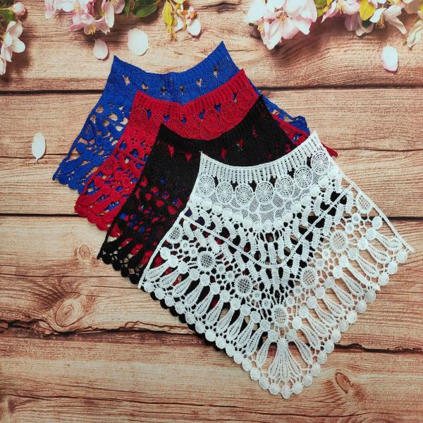 Niris Lingerie Embroidery Lace Fabric White Chemical Guipure Embroidered Lace