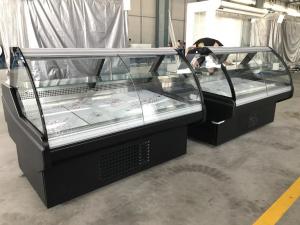 China Meat Serve Over Counter Display Fridge With Fan Cooling System And LED Lighting wholesale
