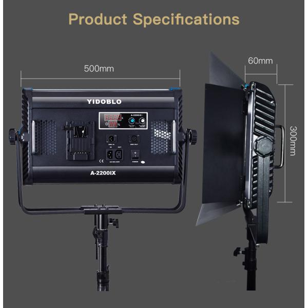 7000lux LED Soft Panel Light 70W Bi Color , SMD Professional Video Lighting