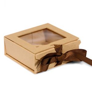 Buy cheap Kids Shoe Brown Kraft Paper Packaging Four Colors Printing Recyclable Customized from wholesalers