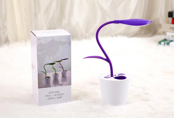 USB Rechargeable Touch Doudou Miao LED Table Lamp With Pen Holder