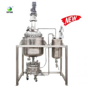 China Jacketed Crystallization Reactor Glass & Stainless Steel Reactor PLC Or PID Control wholesale