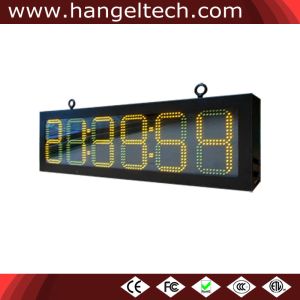 China Outdoor LED Digital Time Temperature Display Board HH:MM:SS, 8 Inches Digit wholesale