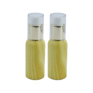 Buy cheap 200ml Bamboo Cosmetic Containers 18/400 Airless Pump Cream Jar 18mm from wholesalers