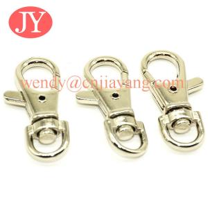 China jiayang 36mm  shiny silver trigger snap hook for key rings key chains wholesale