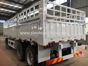 China 20 Tons 3 Axles Heavy Duty Semi Trailers Dropside Full Trailer 12 Wheels ABS Optional on sale