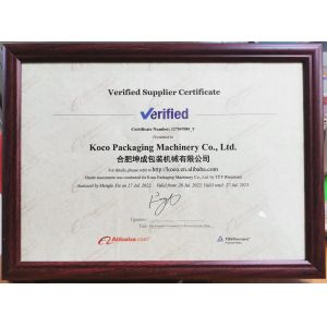 KOCO Packaging Machinery Co.,Ltd Certifications