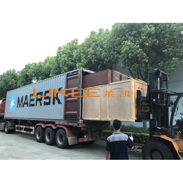 3-6 Cavities Aluminium Foil Container Cake Tart Collection Production Line With Adjustable Speed