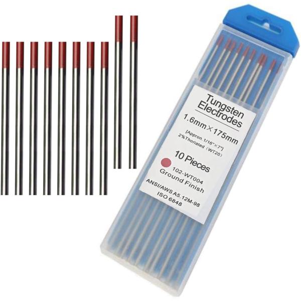 Red 2% Thoriated Tungsten Electrodes for TIG Welding Customized Support and from OEM