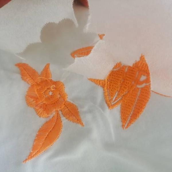 Polyester/Cotton Embroidery Backing Interlining with Easy Tear Away Functionality