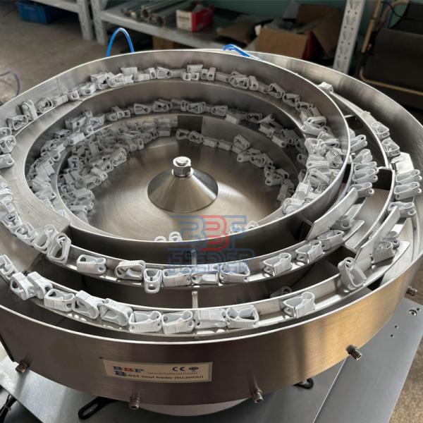 Dual Channel Vibratory Bowl Feeder Bottle Crown Lid Vibrating Cap Feeder