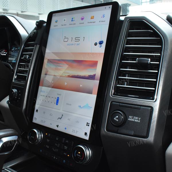 Viknav Car Radio For Ford F150 (2015-2022) 14.5 inch Upgrade Android Auto Audio MultimediaPlayer GPS Touch Screen