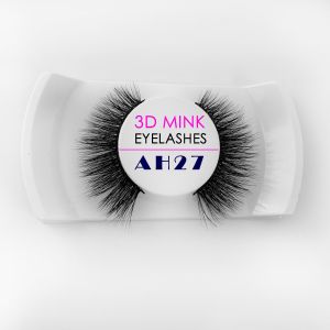 Real Siberian 17mm Mink Lashes , Multi Layered Type Black Mink Lashes