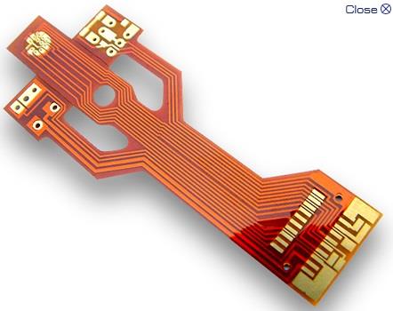 0.5Oz Copper Flexible PCB Design 2 Layers Mobile Phone Circuit Board Plating Gold