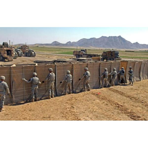 Galvanized Wire Welded Gabion Barrier: 10m Defense Bastion Flood Wall - Defensive Barrier Boxes for Protection