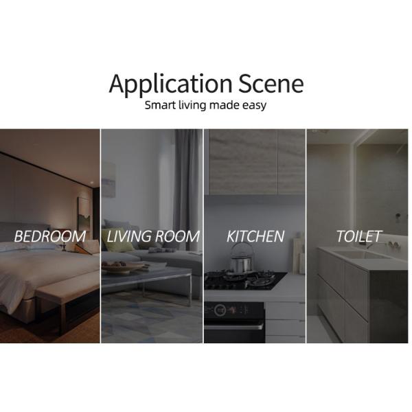 Glomarket 1 Gang Tuya Smart Switch Aluminium Bezel Security Smart Home