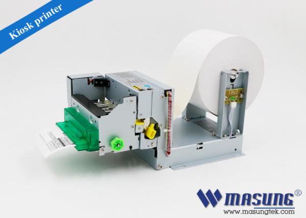 Queue machine system mini USB kiosk thermal printer module with presenter for