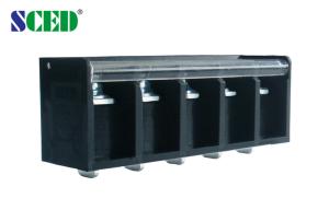 China 20mm Power Distribution Terminal Block Barrier Type Terminal Block With Plastic Protective Cover wholesale