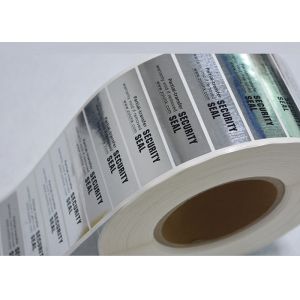 Buy cheap Silver surface leave residue tamper evident if removed warranty void label from wholesalers