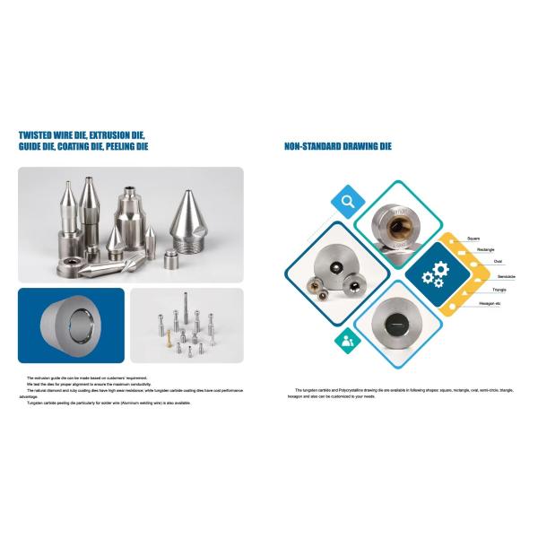 Polycrystalline Diamond PCD Wire Drawing Machine Customized Size