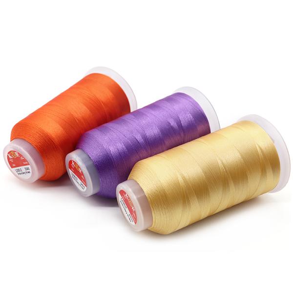High Temperature Resistant 120D/2 Polyester Thread for Reflective Embroidery on Sofas