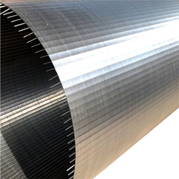 V Shaped Wrapped 0.025mm Slot Pipe 316L Johnson Screen Filter For Water