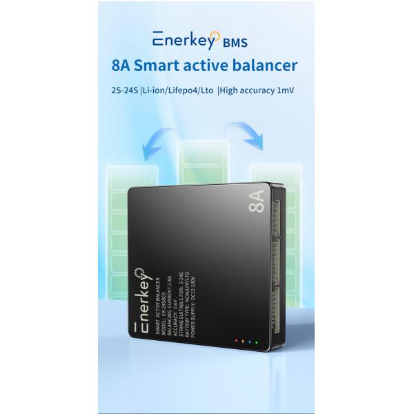 Enerkey 2-24s 8a Active Equalizer Balancer For Li-ion/Lifepo4/Lto Battery Cell Balancing