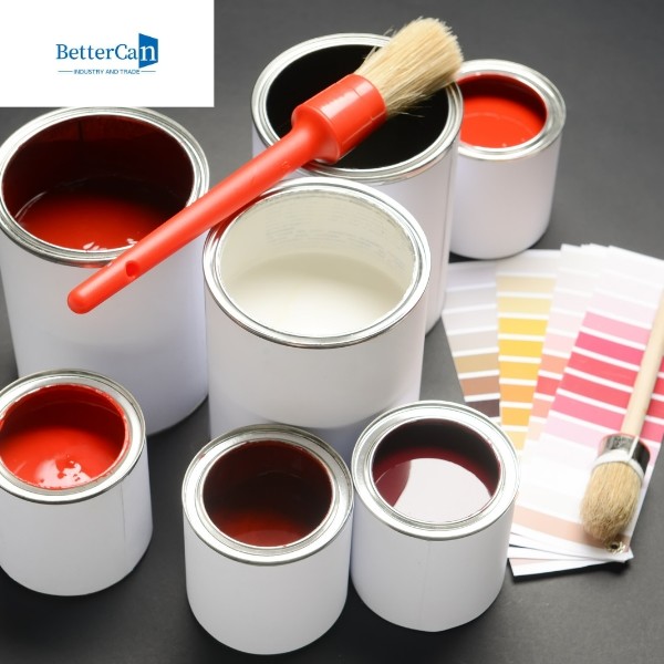 Round Paint Tin Cans Container 4L Empty Metal Gallon Paint Cans