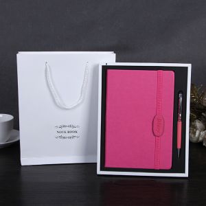 OEM B5 Hardcover Notebook Printing , Business Notebook And Pen Gift Set