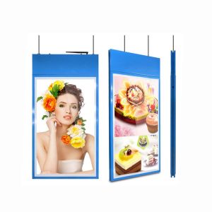 Buy cheap 43 Inch Double Sided Hanging LCD Screen Ultra Thin Brightness 450 Cd/M² Energy from wholesalers