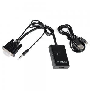 China 1080P VGA to HDMI Audio Video Cable Adapter Female Converter with USB Cable wholesale