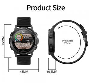 China IP68 Waterproof GPS Tracking Smartwatch AMOLED Round Screen Heart Monitor Wristwatch wholesale