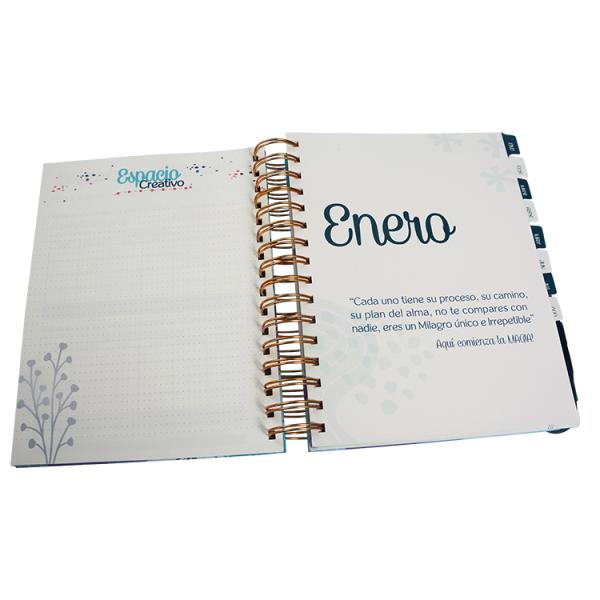 OEM Custom Spiral Bound Book Printing CMYK FSC Spiral Bound Journal Printing