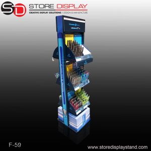 China corrugated floor display stand for pens wholesale