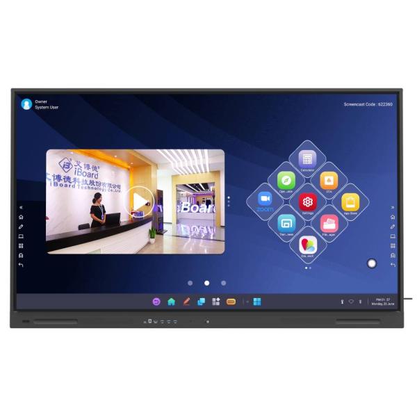 Streamline Your Business with Smart Board Linux Android Win Chrome Operation and HDMI Output