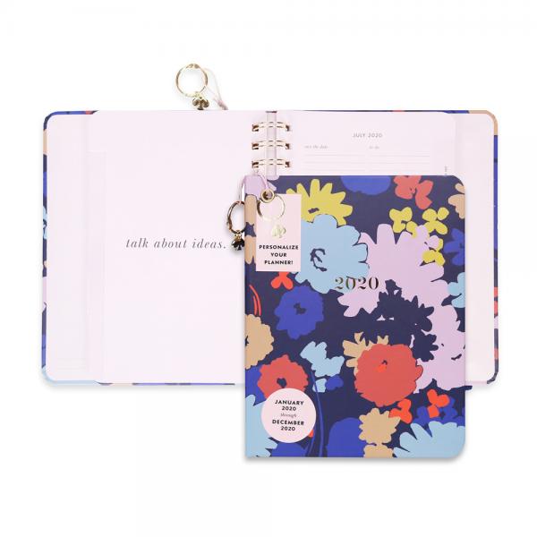 Quality Cute Hardcover Spiral Planner Golden Wire Binding With Stickers / Pocket Folder / Pendant for sale