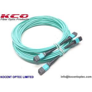 Buy cheap 12fo 24fo MM OM3 OM4 50/125 MPO MTP Optical Fibre Patch Cable from wholesalers