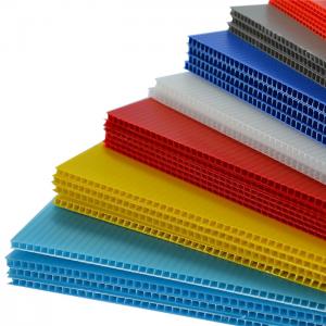 China 2.5mm 3.5mm Corrugated Plastic Sheets Fluted Twin Wall Plastic Sheet wholesale