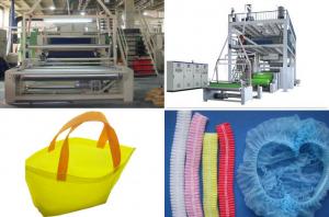 China SMS PP Spunbond Nonwoven Fabric Production Line / Equipment automatic bag Making wholesale